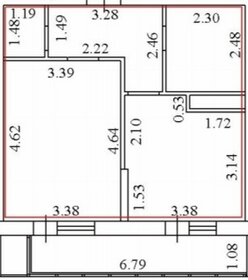 Квартира 40,7 м², 1-комнатная - изображение 1
