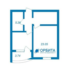 Квартира 41,1 м², 1-комнатная - изображение 1