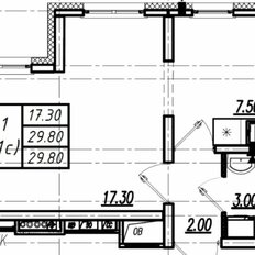 Квартира 29,8 м², 1-комнатная - изображение 4