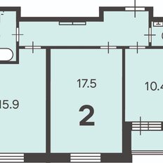 Квартира 58 м², 2-комнатная - изображение 4