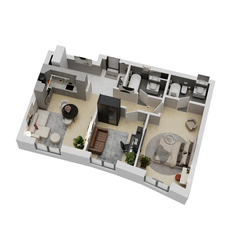 Квартира 69,4 м², 2-комнатная - изображение 3