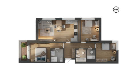 Квартира 90,8 м², 3-комнатная - изображение 3
