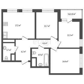 Квартира 76,5 м², 3-комнатная - изображение 1