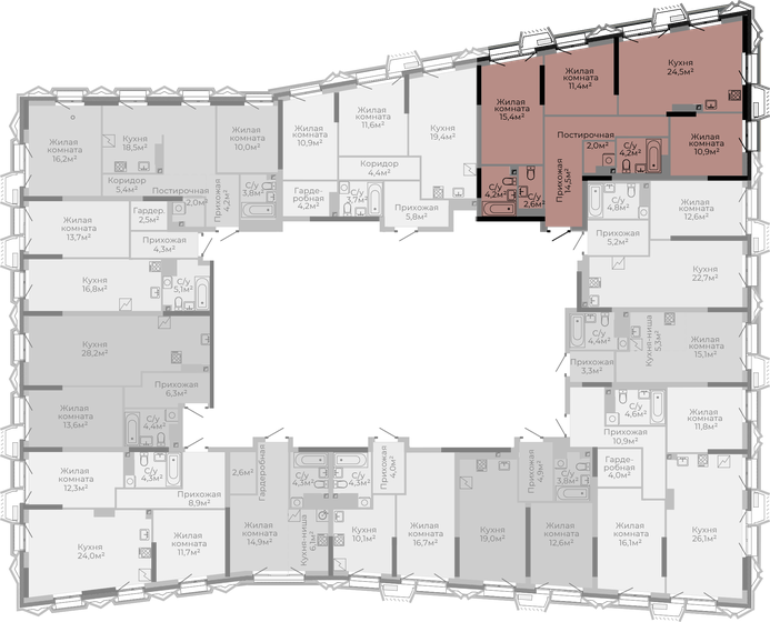 89,8 м², 3-комнатная квартира 20 833 700 ₽ - изображение 7