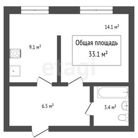 Квартира 31,9 м², 1-комнатная - изображение 1