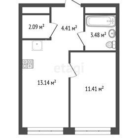 Квартира 34,8 м², 1-комнатная - изображение 1