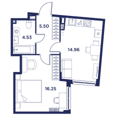 Квартира 41,2 м², 1-комнатная - изображение 5