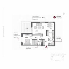 Квартира 65,3 м², 2-комнатная - изображение 4