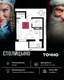 Квартира 22,6 м², студия - изображение 1