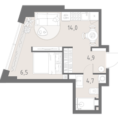 Квартира 30,1 м², студия - изображение 3