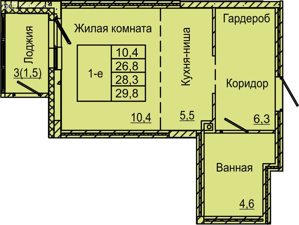 Варианты планировок дом «Латте» - планировка 1