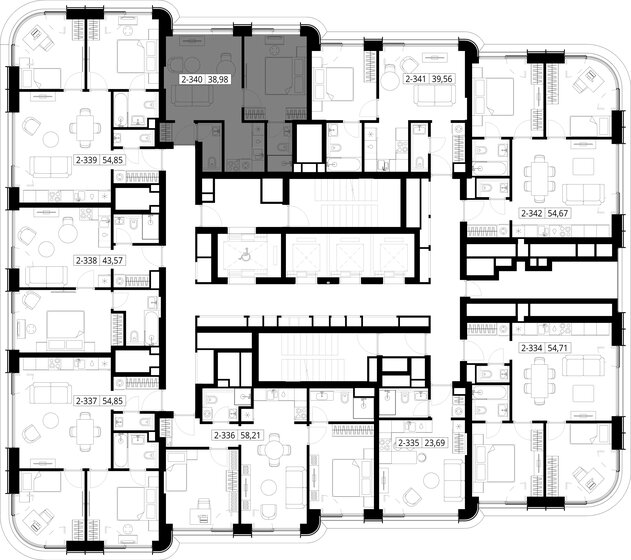 32 м², 1-комнатная квартира 18 500 000 ₽ - изображение 107
