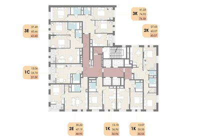 62,6 м², 3-комнатная квартира 13 809 560 ₽ - изображение 17