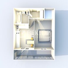 Квартира 34 м², 1-комнатная - изображение 2