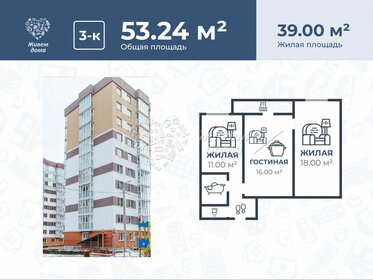 54,4 м², 3-комнатная квартира 5 390 000 ₽ - изображение 47