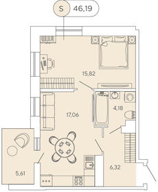 50,5 м², 2-комнатная квартира 8 887 000 ₽ - изображение 47