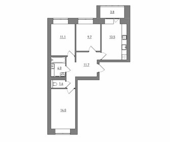 Квартира 69,4 м², 3-комнатная - изображение 2