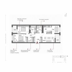 Квартира 85,3 м², 3-комнатная - изображение 3