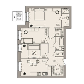 82 м², 3-комнатная квартира 8 400 000 ₽ - изображение 21