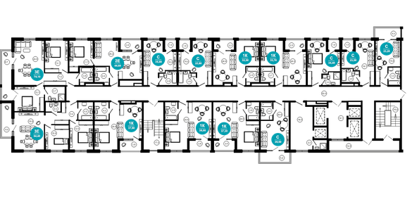 Квартира 74,1 м², 3-комнатные - изображение 2