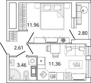 78,8 м², 3-комнатная квартира 10 600 000 ₽ - изображение 56