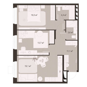 Квартира 68,4 м², 2-комнатная - изображение 1