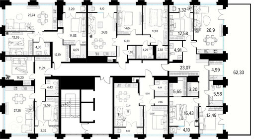 Квартира 78 м², 2-комнатная - изображение 2
