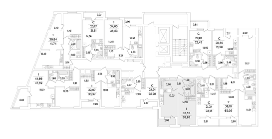 Квартира 39 м², 1-комнатная - изображение 2