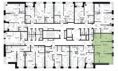 Квартира 54,3 м², 3-комнатная - изображение 2