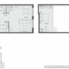 Квартира 62,5 м², 1-комнатная - изображение 2