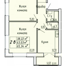 Квартира 65,3 м², 2-комнатная - изображение 3