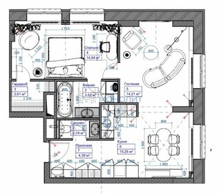 Квартира 60 м², 2-комнатные - изображение 1