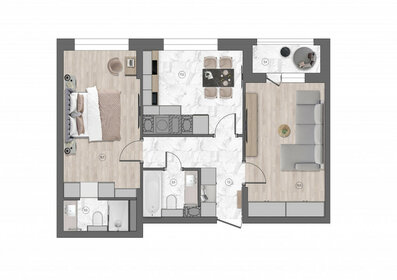 40,4 м², 1-комнатная квартира 3 500 000 ₽ - изображение 74