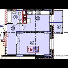 Квартира 44,2 м², 1-комнатная - изображение 2