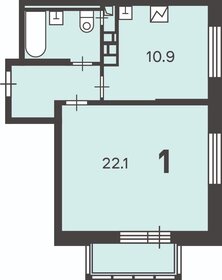 Квартира 42,3 м², 1-комнатная - изображение 1