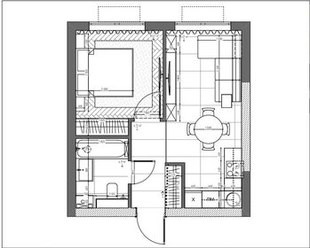 Квартира 35 м², 1-комнатная - изображение 1