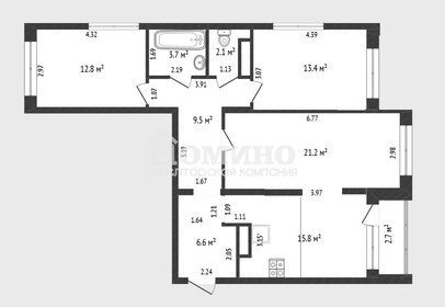 Квартира 84,7 м², 3-комнатная - изображение 1