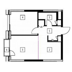 Квартира 40 м², 1-комнатная - изображение 2