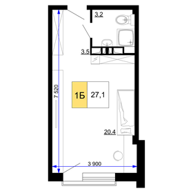 17 м², квартира-студия 1 700 000 ₽ - изображение 72