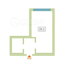 Квартира 28,2 м², студия - изображение 1