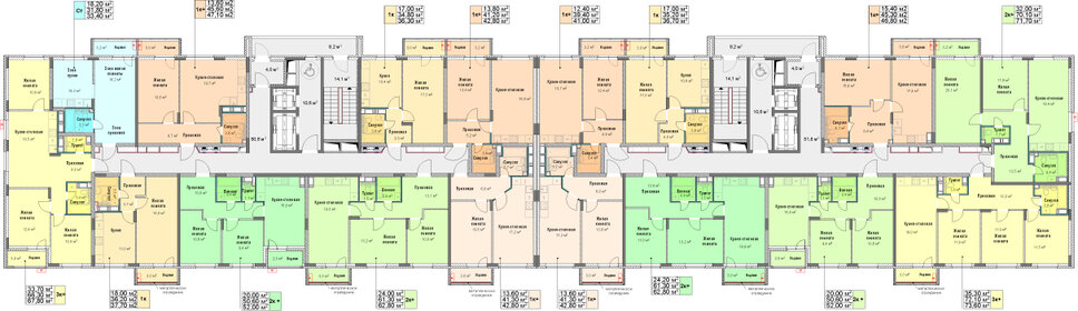 Квартира 47,1 м², 1-комнатная - изображение 2