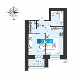 33,8 м², 1-комнатная квартира 3 200 000 ₽ - изображение 27