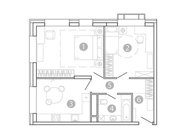 Квартира 58,8 м², 2-комнатная - изображение 1