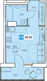 Квартира 26 м², студия - изображение 1