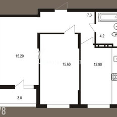 Квартира 58,2 м², 2-комнатная - изображение 2