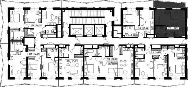 Квартира 38,8 м², 1-комнатная - изображение 3
