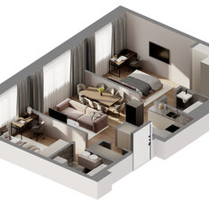 Квартира 67,8 м², 2-комнатная - изображение 3