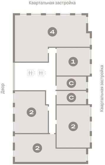 82,3 м², 2-комнатная квартира 12 940 000 ₽ - изображение 16