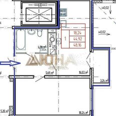 Квартира 48,2 м², студия - изображение 3