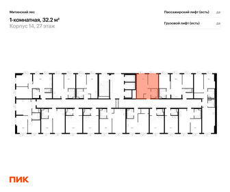 Квартира 32,2 м², 1-комнатная - изображение 2
